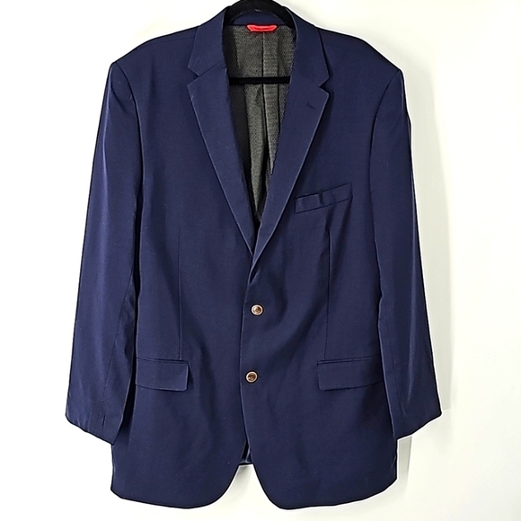 Linea Uomo Men's Navy Blue Blazer Jacket - Picture 1 of 12